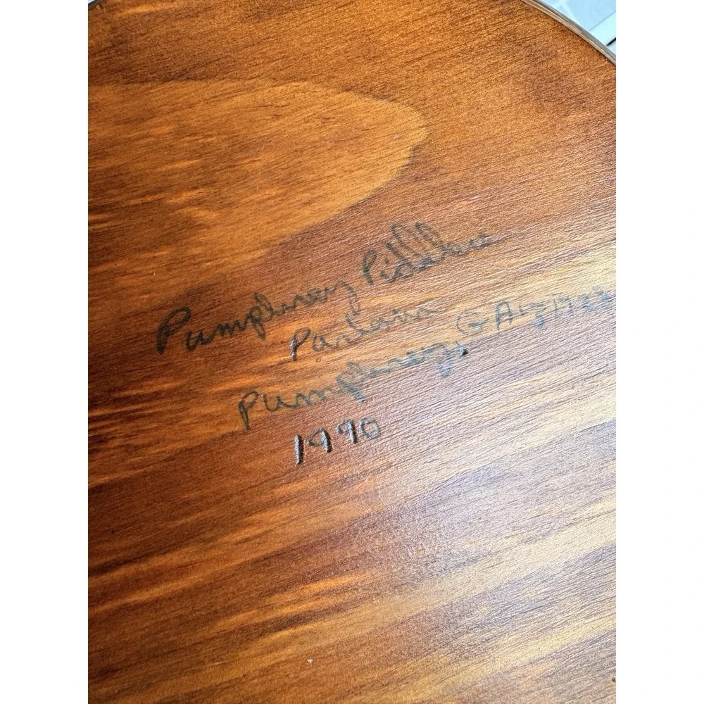 Vintage 90s‎ Hand-Carved Hardwood 8.5